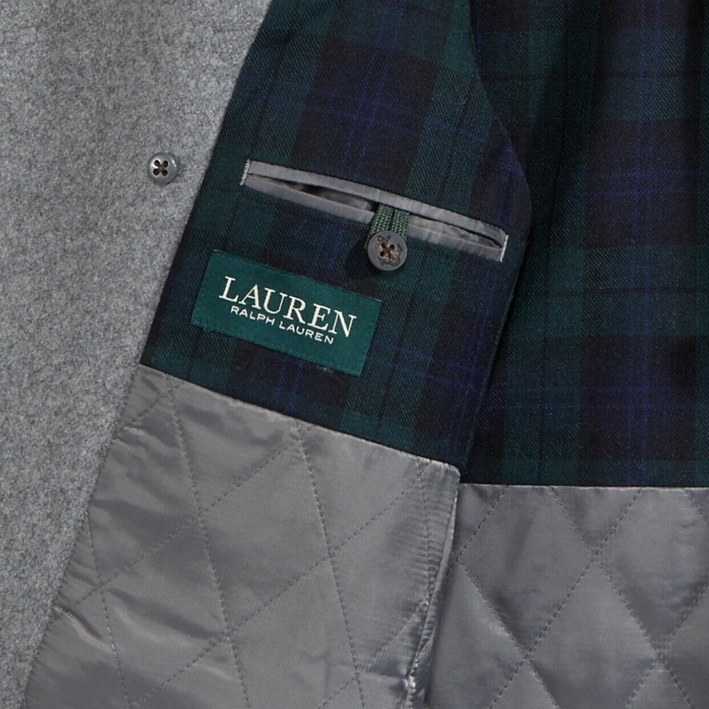 NWT Lauren Ralph Lauren Big Boys Pea Coat Grey - Picture 5 of 7